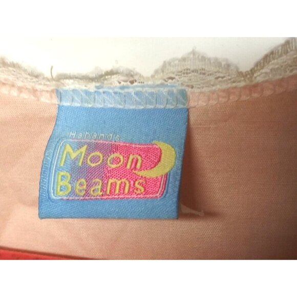 Haband's Moon Beam housedress sleepdress XL/1X peach color, lace accents light - Picture 7 of 11